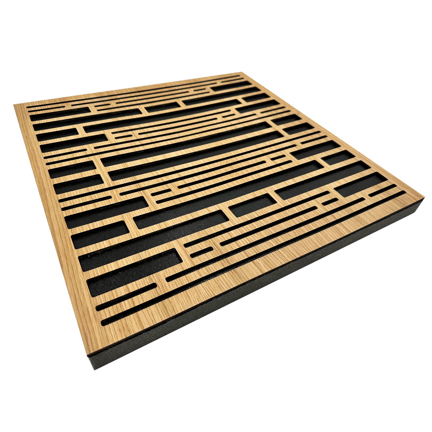 panel dzwiękochłonny drewniany dębowy fornirowany